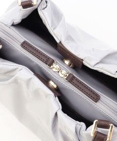 LA BAGAGERIE ソフトエナメル2WAYハンドバッグ Mサイズ