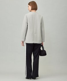 ICB L 【洗える】コンパクトWフェイス ノーカラージャケット