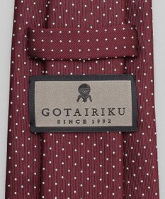 GOTAIRIKU 定番【日本製】シルク ネクタイ_ピンドット