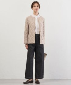 J.PRESS LADIES 【2way】スパンライクナイロンタッサー フーデッド コート