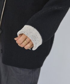 AMERICAN HOLIC ＶネックＷフェイスニットカーディガン