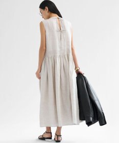 23区 S 【GOLD LABEL】ノーザンリネン バックリボン フレア ワンピース