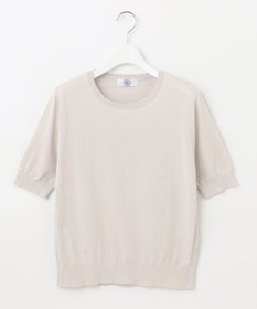 J.PRESS LADIES 【洗える】 BASIC HI-COTTON クルーネック ニット