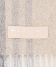 23区 カシミヤ チェック マフラー