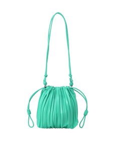 Green Parks プリーツ巾着バッグ