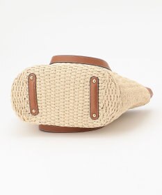 LA BAGAGERIE 【maison vert】 【ペーパー素材・多収納】ダブルハンドルかごバッグ