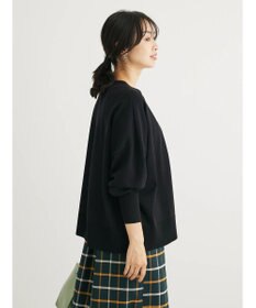 Green Parks 洗える　ステッチ入りＶネックカーディガン