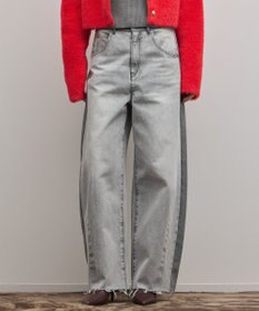 GRACE CONTINENTAL サイドラインデニムパンツ