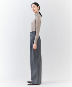 23区 【エステータ】ウールトロドライストレッチ タックワイドパンツ