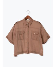 Te chichi シアー半袖Wポケットシャツ