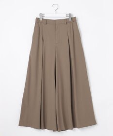 自由区 【XSサイズ～/洗える】ストレッチタイプライター ワイドパンツ