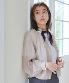 Tiaclasse 【新色追加・洗える】シアーブルゾン