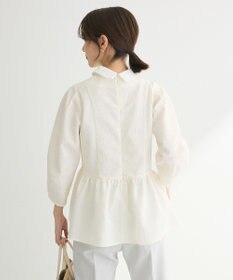 Green Parks ef-de 衿取り外しペプラムブラウス