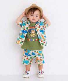 MIKI HOUSE HOT BISCUITS 【48-54cm】 麦わら風 中折れハット