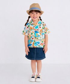 MIKI HOUSE HOT BISCUITS 【48-54cm】 麦わら風 中折れハット