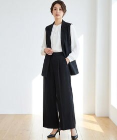 ANY SIS 【洗える】セレモニーダブルクロス ジレ