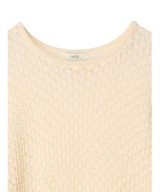 earth music&ecology メッシュ編みニットプルオーバー