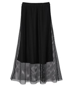 Green Parks ・ＥＬＥＮＣＡＲＥ　ＤＵＥ　メッシュギャザースカート