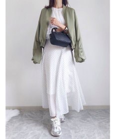 Green Parks AnriettMusee ボリュームシアーブラウス