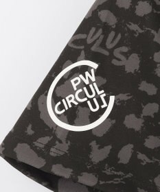 PW CIRCULUS 【WOMEN】【ストレッチ/UVケア】アニマルプリント ロゴ モックネック シャツ