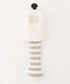 23区GOLF 【雑貨】ファー×ボーダー ヘッドカバー