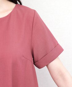 Tiaclasse 【洗える】ギャザーヘムフレアワンピース