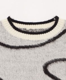 WEGO 【25年秋冬新作】ニュアンスライン配色プルオーバー