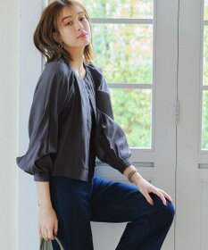 Tiaclasse 【新色追加・洗える】シアーブルゾン