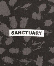 PW CIRCULUS 【WOMEN】【ストレッチ/UVケア】アニマルプリント ロゴ モックネック シャツ