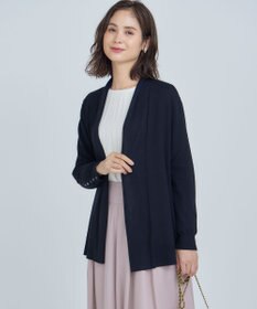 組曲 L 【WEB限定】セミウーステッド ニットカーディガン