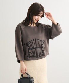 Green Parks ■ESCAR コルセットコード刺繍プルオーバー