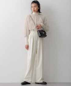 23区 【Oggi1月号/CLASSY.11月号掲載】ウーステッドウール リブタートルネック ニット