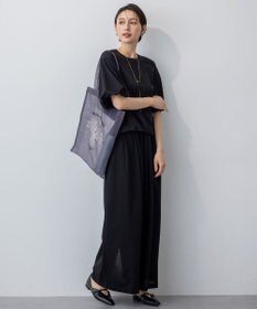 23区 【WEB&一部店舗限定/接触冷感】ツイストコットンプレーティング バルーンスリーブ カットソー