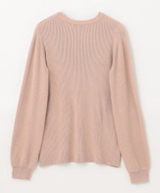 ANY パフスリーブリブニット