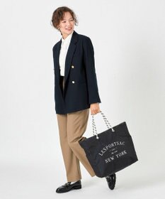 LeSportsac LARGE 2 WAY TOTE/ジェットブラック/プロビンシャル