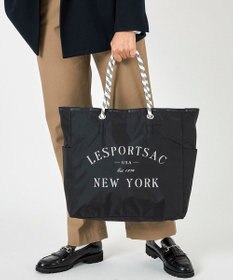 LeSportsac LARGE 2 WAY TOTE/ジェットブラック/プロビンシャル