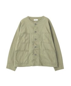 earth music&ecology 【綿100％】ノーカラーカバーオール