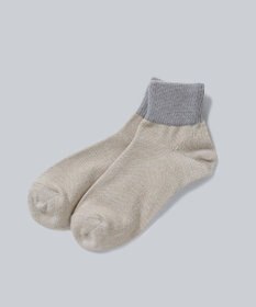 WHITE MAILS 【UNISEX】PAPER  COLOR BLOCK SHORT SOCKS ソックス