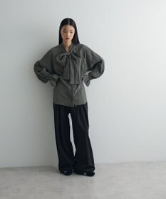 Green Parks ボウタイリボンブラウス