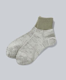 WHITE MAILS 【UNISEX】PAPER  COLOR BLOCK SHORT SOCKS ソックス