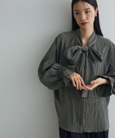 Green Parks ボウタイリボンブラウス