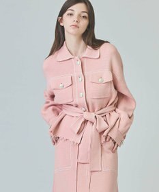 GRACE CONTINENTAL ニットワークジャケット