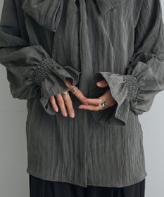 Green Parks ボウタイリボンブラウス