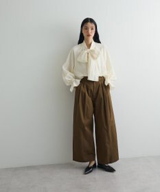 Green Parks ボウタイリボンブラウス