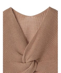 earth music&ecology ツイストデザインニット