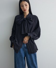 Green Parks ボウタイリボンブラウス