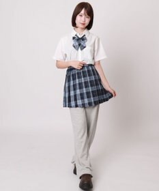 WEGO 【SCHOOLITEM/ウエストゴム】イージーストレートスウェットパンツ