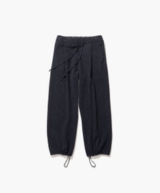 ATON WOOL CASHMERE SILK | タックストレートパンツ