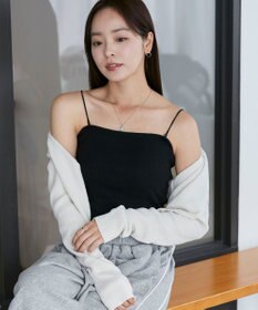 WEGO 【カップ付きインナー/SMサイズ展開】なちゅ盛れカップインショートキャミ