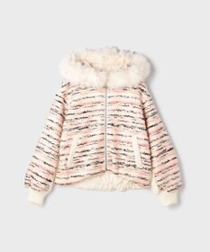 GRACE CONTINENTAL ツイードコンビショートブルゾン